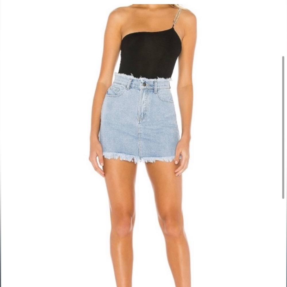 Revolve Superdown Karen Denim Skirt Size M